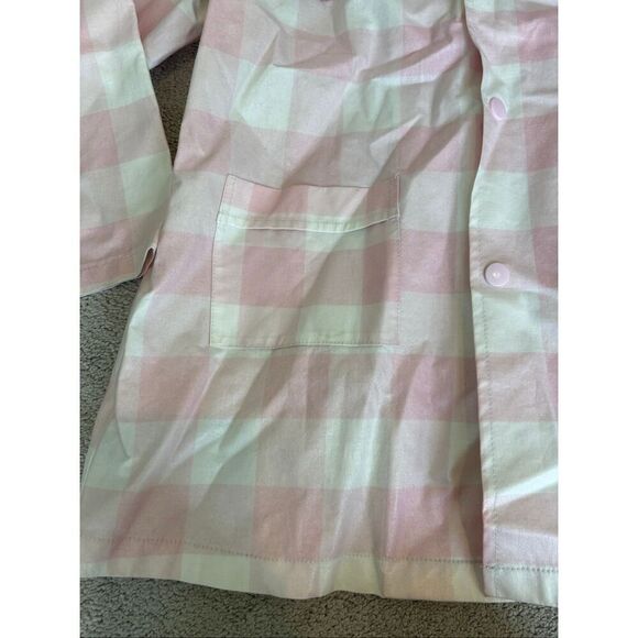 Sal & Pimenta pink buffalo plaid rain jacket Sz 6, $60 F20 - Picture 5 of 5